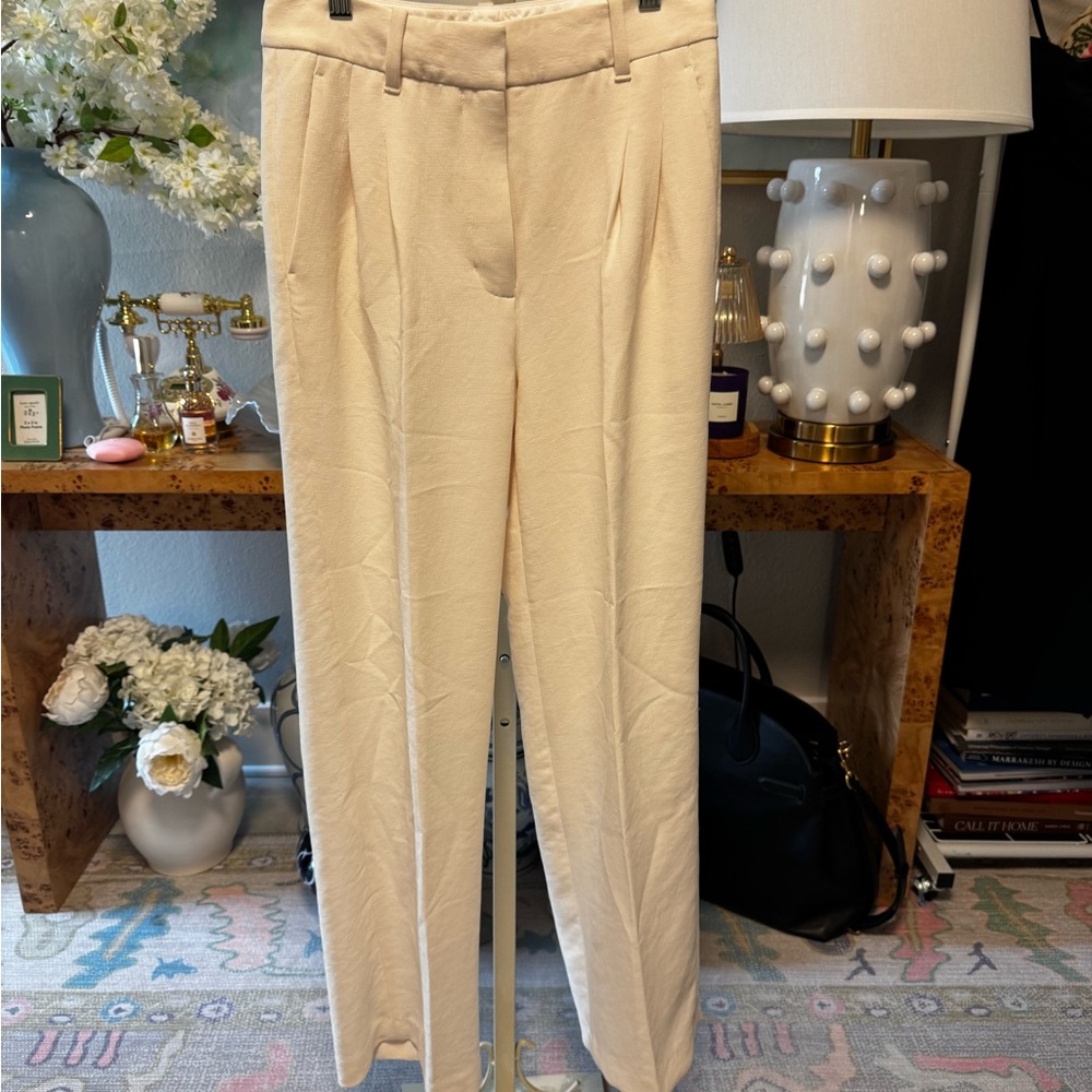 Aritzia Cream Women's Effortless Pants Crepette